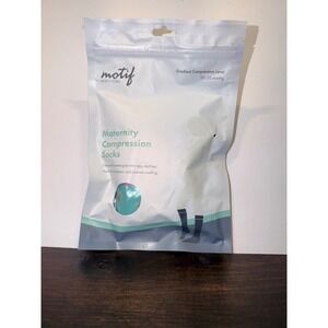 Motif Medical Maternity Compression Socks‎ 20-30 mmHg Teal Orange Pink Sz M NEW
